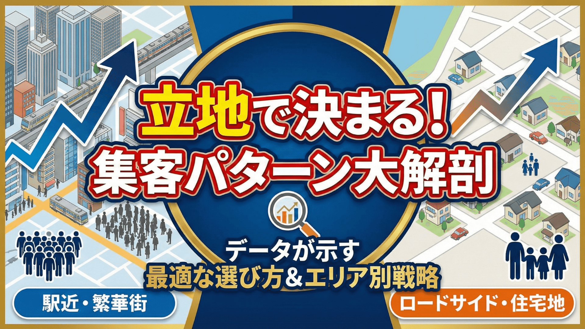 【立地別】飲食店の集客データ分析|駅前・オフィス街・住宅地の客数比較