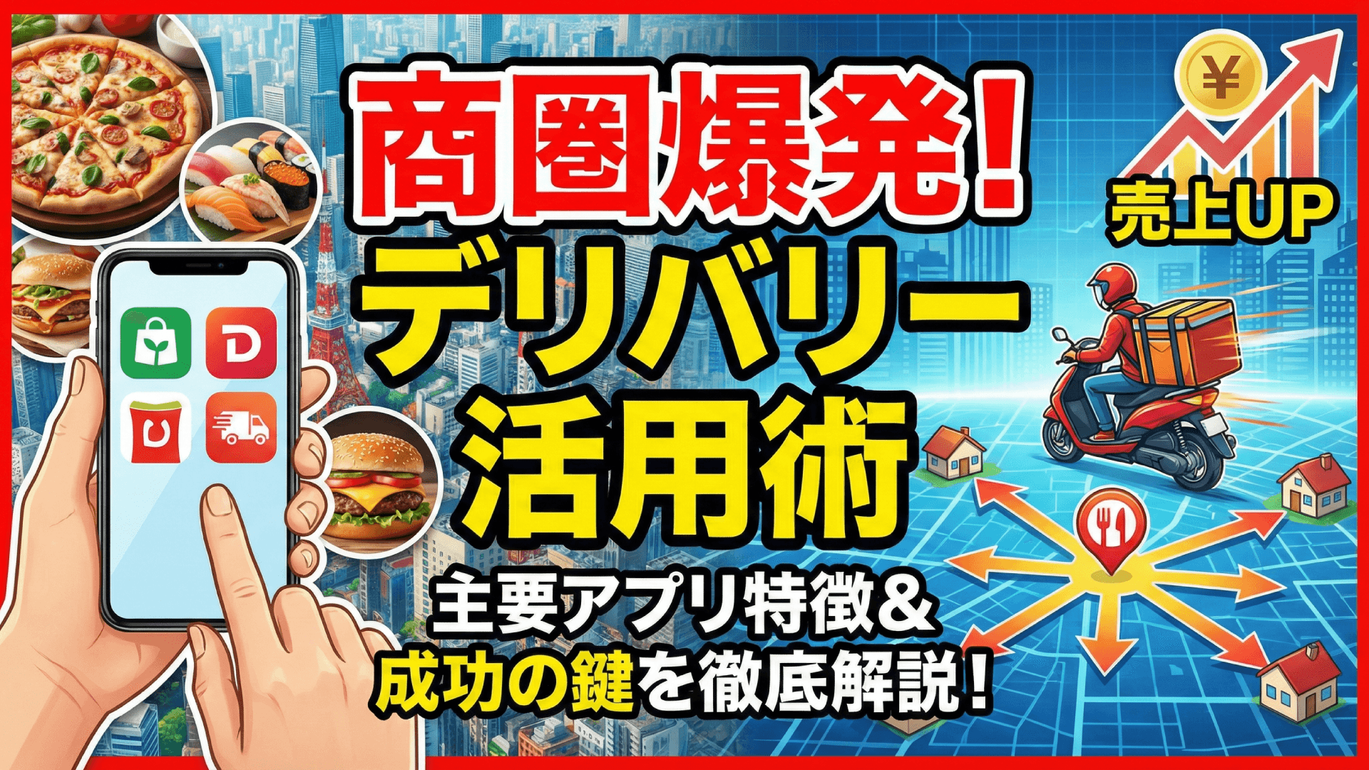 デリバリー対応の始め方|Uber Eats・出前館で売上を伸ばす完全マニュアル