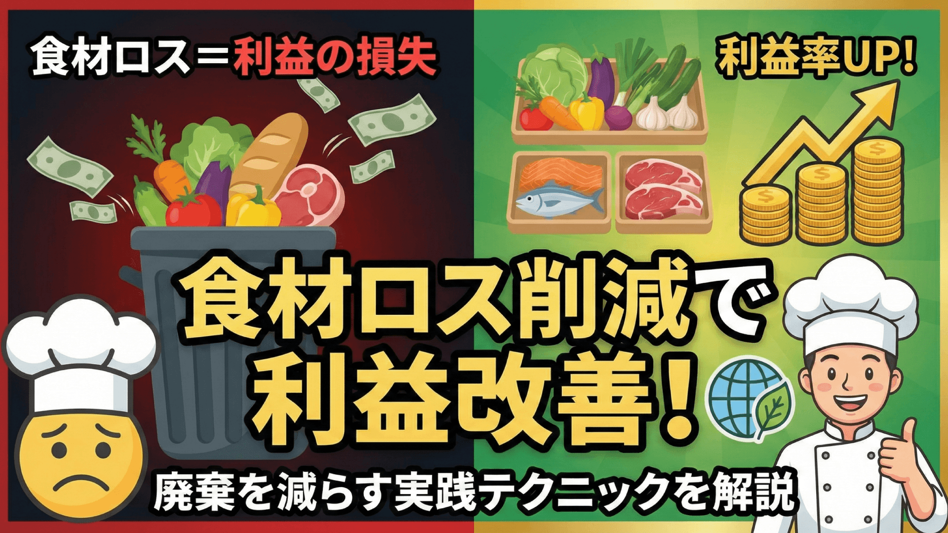 飲食店の食材ロス削減テクニック|原価率改善と環境配慮を両立する方法