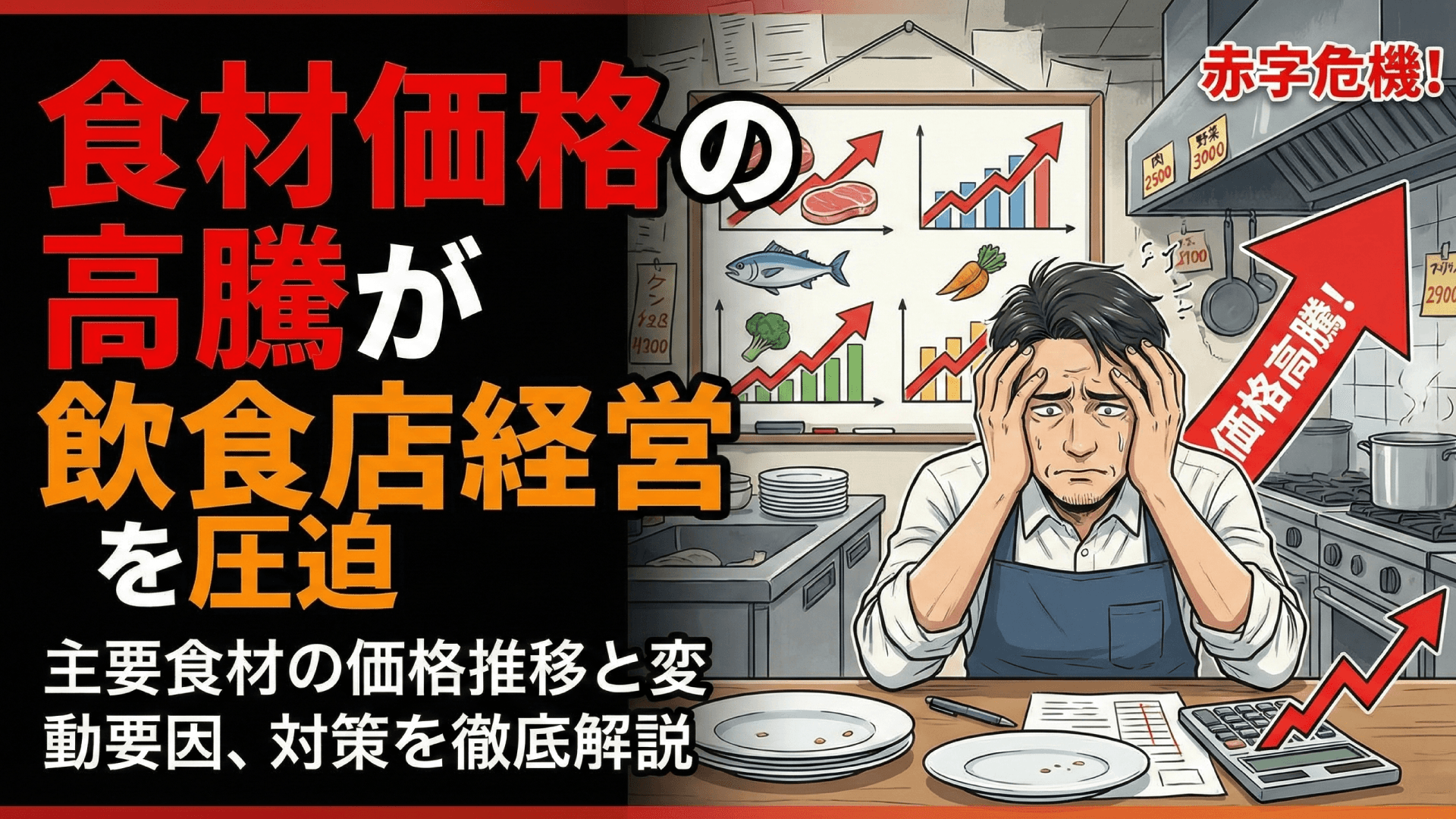 食材別の価格変動データ｜2024年の仕入れコスト推移と今後の見通し